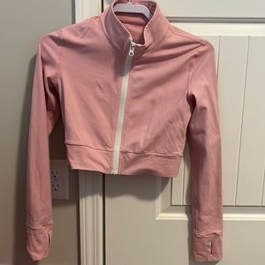Til You Collapse Cropped Athletic Jacket